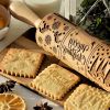 1pc Embossing Rolling Pin Christmas Pattern Xmas Wooden 3D Engraved Nativity With Jesus 9 Different Pattern Design For Baking Cookies