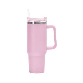 1200ml Stainless Steel Mug Coffee Cup Thermal Travel Car Auto Mugs Thermos 40 Oz Tumbler with Handle Straw Cup Drinkware New In (color: V)