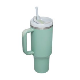 1200ml Stainless Steel Mug Coffee Cup Thermal Travel Car Auto Mugs Thermos 40 Oz Tumbler with Handle Straw Cup Drinkware New In (color: E)