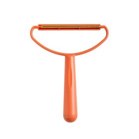 1pc Remover Fluff Lint Brush Clothes Fabric Hair Pet Shaver Dust Magic Cleaner (color: Orange)