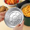 30pcs/set Air Fryer Disposable Aluminum Foil Liners; Non-stick Air Fryer Liner; Round Tin Foil Pans; Safe Round Foil Pie Pans For Baking; Storage