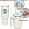 1200ml Stainless Steel Mug Coffee Cup Thermal Travel Car Auto Mugs Thermos 40 Oz Tumbler with Handle Straw Cup Drinkware New In